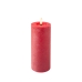 LED Candle Lumineo Red Ø 7 x 19 cm Rustic (AAA)