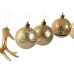 Bolas de Natal Home ESPRIT Dourado Polietileno 28 x 6 x 24 cm (55 Peças)