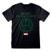 Kortarmet T-skjorte Marvel Logo Icon Svart Unisex