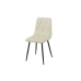 Chaise Romimex Blanc Velours Métal 45 x 89 x 55 cm