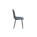 Silla Romimex Negro Gris Metal Tela Madera MDF 53 x 89 x 43 cm