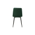 Stoel Romimex Groen Fluweel Metaal 45 x 89 x 55 cm