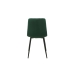 Stoel Romimex Groen Fluweel Metaal 45 x 89 x 55 cm