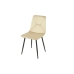 Stol Romimex Beige Fløyel Metall 45 x 89 x 55 cm