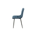 Chaise Romimex Bleu Velours Métal 45 x 89 x 55 cm