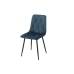 Chair Romimex Blue Velvet Metal 45 x 89 x 55 cm