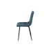 Chair Romimex Blue Velvet Metal 45 x 89 x 55 cm