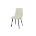 Chaise Romimex Blanc Velours Métal 45 x 89 x 55 cm