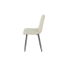 Silla Romimex Blanco Terciopelo Metal 45 x 89 x 55 cm