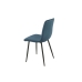 Chair Romimex Blue Velvet Metal 45 x 89 x 55 cm