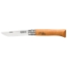 Brzytwa Opinel Nº12 Stal węglowa drewno bukowe 12 cm