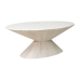 Mesa de apoio Romimex Branco Dourado 122 x 45 x 69 cm Cónica