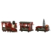 Kerstversiering Home ESPRIT Rood Groen Trein 97 x 16 x 26,5 cm