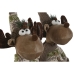 Kerstversiering Home ESPRIT Bruin Groen Rendier 25 x 15 x 55 cm (2 Stuks)