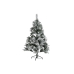 Albero di Natale Home ESPRIT Verde PVC Metallo Nevoso 96 x 96 x 150 cm