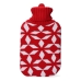 Warmwaterkruik EDM Rood Wit Wol (2 L)