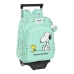 Schulrucksack mit Rädern Snoopy Friends Forever Minze (26 x 34 x 11 cm)