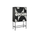 Armario Home ESPRIT Blanco Negro Metal Abeto 100 x 40 x 170 cm