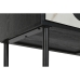 Armario Home ESPRIT Blanco Negro Metal Abeto 100 x 40 x 170 cm