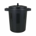 Balde de Lixo Dem 50 L Preto 55 x 41 x 54 cm (3 Unidades)