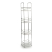 Etagère de salle de bains Transparent Argenté Métal Plastique