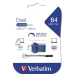 Memoria USB Verbatim 49967 Azul 64 GB