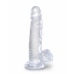 Zwarte Dildo Pipedream King Cock Clear