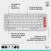 Billentyűzet Logitech Pop Icon Fehér Spanyol Qwerty QWERTY