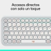 Klaviatūra Logitech Pop Icon Balta Ispaniška Qwerty QWERTY