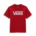 Kinder-T-Shirt met Korte Mouwen Vans Classic Rood