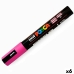 Acrylic paint marker POSCA PC-5M Raspberry 1,8-2,5 mm (6 Units)