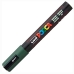 Marker akrilne barve POSCA PC-5M Temno zelena 1,8-2,5 mm (6 kosov)