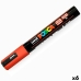 Marker farby akrylowe POSCA PC-5M Rubin 1,8-2,5 mm (6 Sztuk)