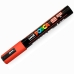 Marker farby akrylowe POSCA PC-5M Rubin 1,8-2,5 mm (6 Sztuk)