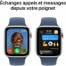 Okosóra Apple Watch SE Kék Ezüst színű 44 mm