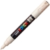 Akryylimaalain POSCA PC-1M 0,7 mm Beige (6 osaa)