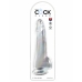 Gode réaliste Pipedream King Cock Clear TPE Transparent