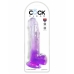 Gode réaliste Pipedream King Cock Clear TPE Violet