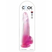 Consolador Realista Pipedream King Cock Clear TPE Rosa