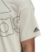 Koszulka z krótkim rękawem Męska Adidas Giant Logo Beżowy