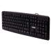 Keyboard Nilox NXKBE000002 Black Spanish Qwerty