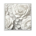 Canvas Versa Wit Roze Rozen 2,5 x 40 x 40 cm