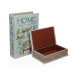 Set di Scatole Decorative Versa Home Tela Legno MDF Libro 7 x 27 x 18 cm