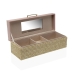 Jewelry box Versa Pink Wood 10 x 9,5 x 28 cm