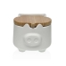 Salt Shaker with Lid Versa White Ceramic Bamboo Pig 13 x 11 x 12,5 cm