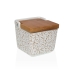 Portasale con Coperchio Versa Serpentine Ceramica 8,8 x 8,5 x 8,8 cm