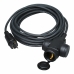 Cabo alongador Kopp H07RN-F Preto 10 m Triplo Bipolar