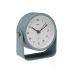 Horloge de table Versa Alura Bleu Plastique 4,1 x 10 x 10 cm