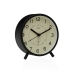 Horloge de table Versa Zeal Noir Plastique 5,4 x 11,8 x 11 cm