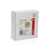 Table clock Versa Zeal White Plastic 5,4 x 11,8 x 11 cm